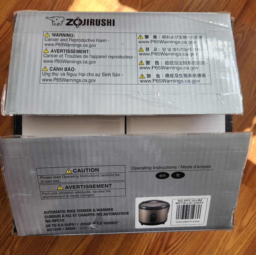 Zojirushi NS-RPC10 Rice Cooker & Warmer - 5.5-Cup - Metallic Gray - Open Box - Picture 5 of 16
